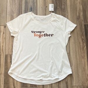 NEW Sonoma White 'Stronger Together' Tee